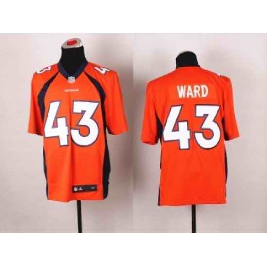 Nike Denver Broncos 43 T.J. Ward Orange Elite NFL Jersey